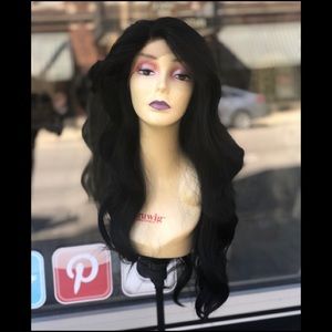 Long BROWN  Deep Wave 360 Ponytail Wig 2020 Lace